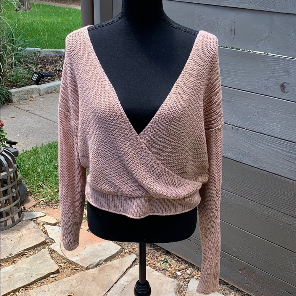 Forever 21 Knit Open Front and Back Sweater